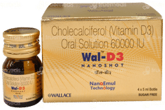 Wal D3 Nanoshot Sugar Free Solution 5Ml Wal D3 Nanoshot Sugar Free Solution 5Ml